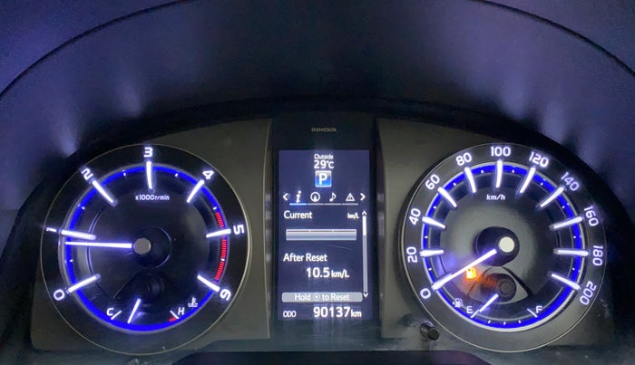 2019 Toyota Innova Crysta 2.8 ZX AT 7 STR, Diesel, Automatic, 90,137 km, Odometer Image