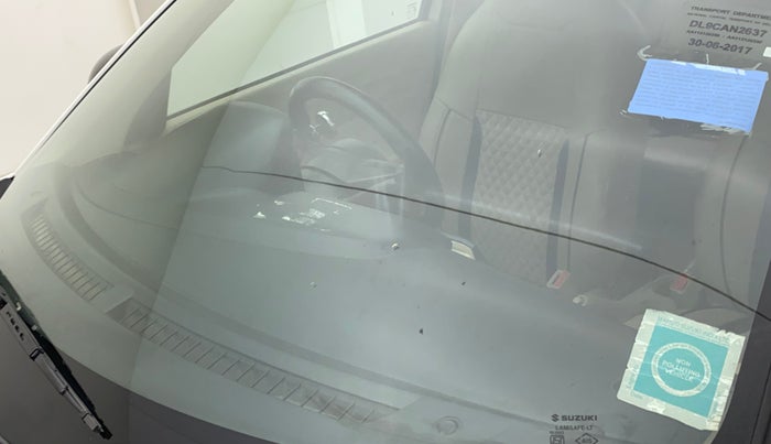 2017 Maruti Dzire LXI, CNG, Manual, 32,825 km, Front windshield - Minor spot on windshield