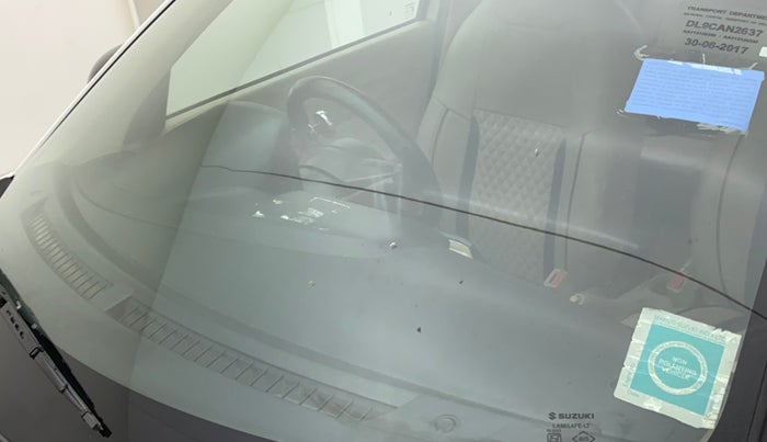 2017 Maruti Dzire LXI, CNG, Manual, 32,849 km, Front windshield - Minor spot on windshield
