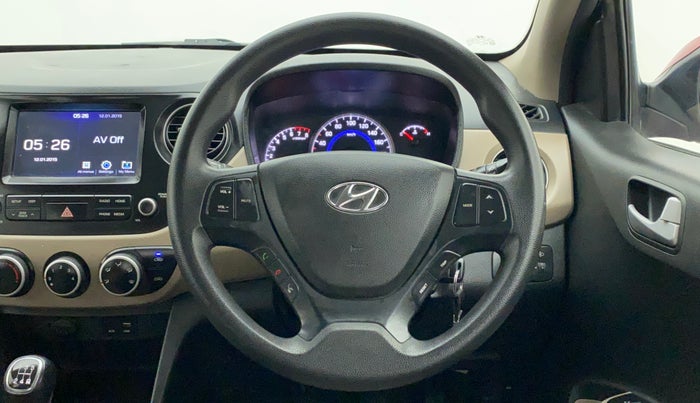 2017 Hyundai Grand i10 SPORTZ (O) 1.2 KAPPA VTVT, Petrol, Manual, 48,079 km, Steering Wheel Close Up
