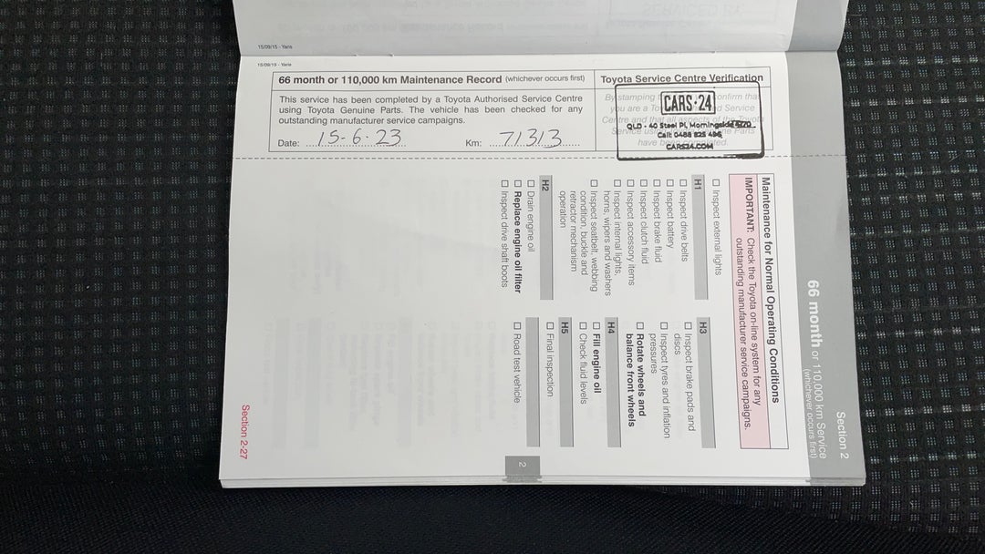 2016 Toyota Yaris Ascent, Automatic, 71314 km, Service History