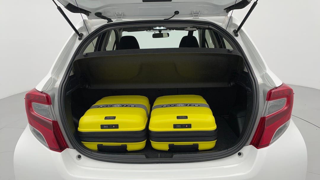 2016 Toyota Yaris Ascent, Automatic, 71314 km, Boot Inside View with Luggage