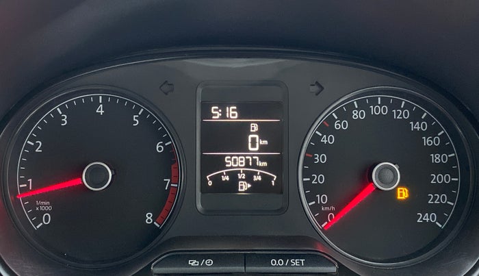 2018 Volkswagen Ameo COMFORTLINE 1.0, Petrol, Manual, 50,876 km, Odometer Image