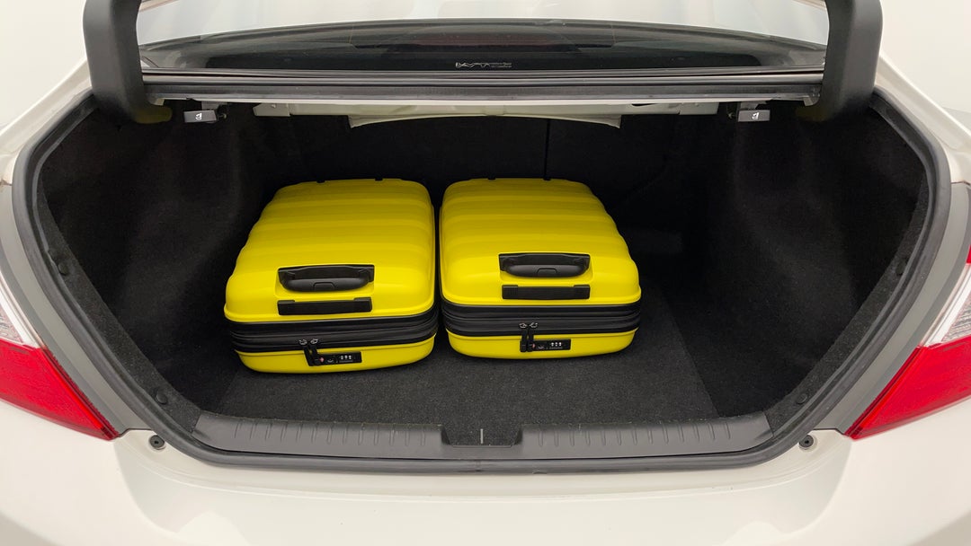 Boot Inside View with Luggage