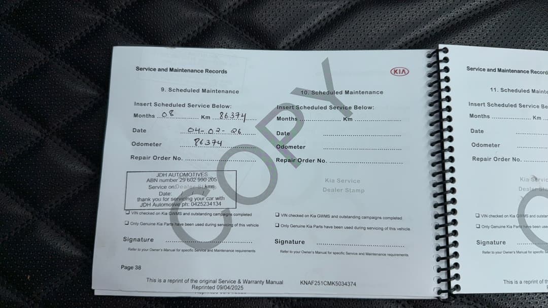 2019 Kia Cerato S, Automatic, 93187 km, Service History