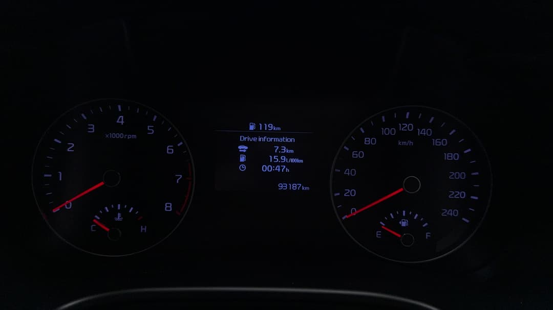 2019 Kia Cerato S, Automatic, 93187 km, Odometer View