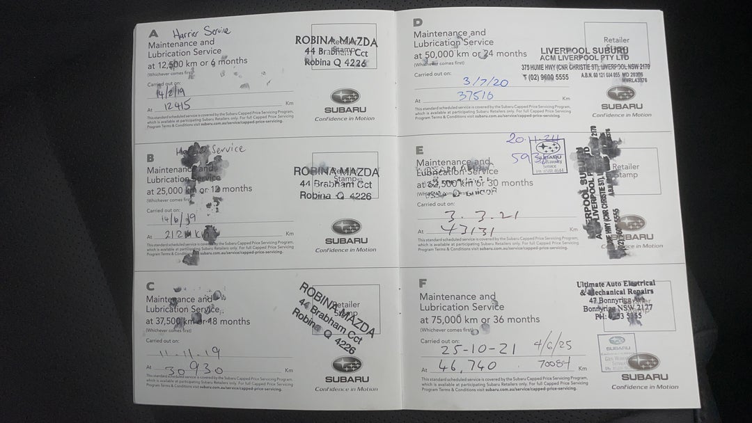 2017 Subaru WRX Premium (awd), Manual, 73569 km, Service History