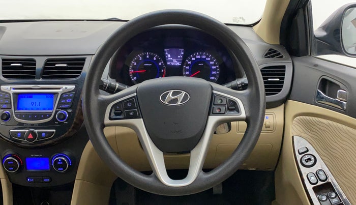 2014 Hyundai Verna FLUIDIC 1.6 VTVT SX, Petrol, Manual, 44,127 km, Steering Wheel Close Up