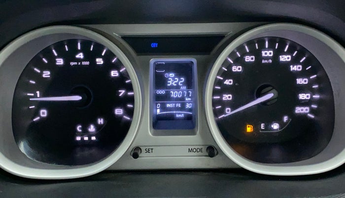 2016 Tata Tiago XZ PETROL, Petrol, Manual, 70,190 km, Odometer Image