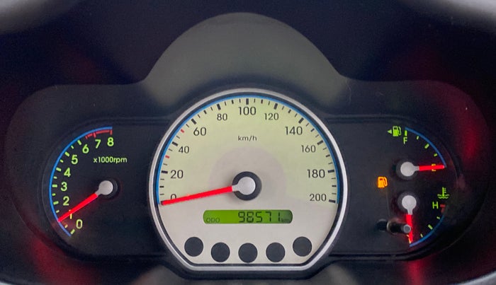 2009 Hyundai i10 SPORTZ 1.2, Petrol, Manual, 98,616 km, Odometer Image