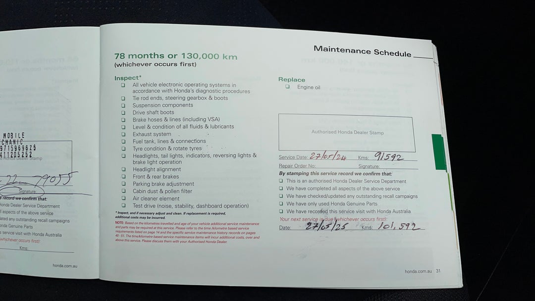 2013 Honda Civic Vti-s, Manual, 91593 km, Service History