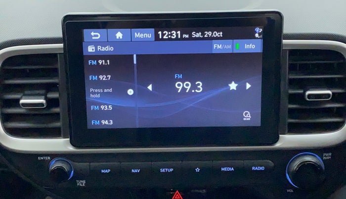 2021 Hyundai VENUE 1.0L Turbo GDI SX(O) MT, Petrol, Manual, 9,703 km, Infotainment System