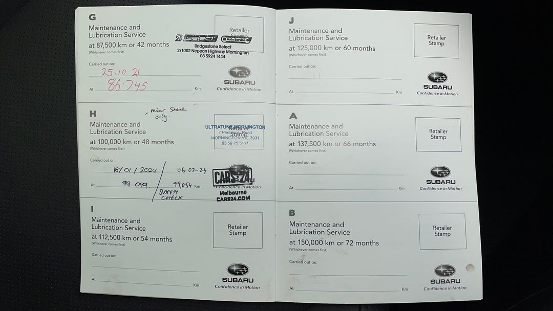 2018 Subaru WRX Premium (awd), Manual, 99062 km, Service History