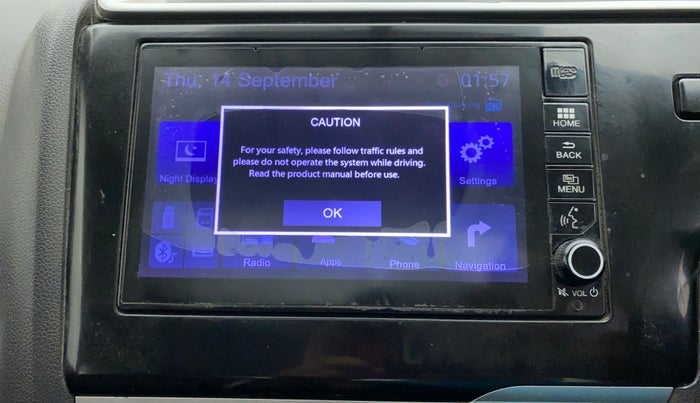 2017 Honda WR-V 1.2L I-VTEC VX MT, Petrol, Manual, 56,139 km, Infotainment system - Touch screen not working