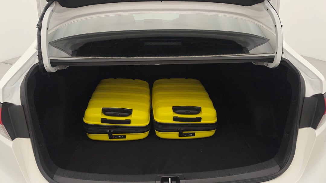 Boot Inside View with Luggage