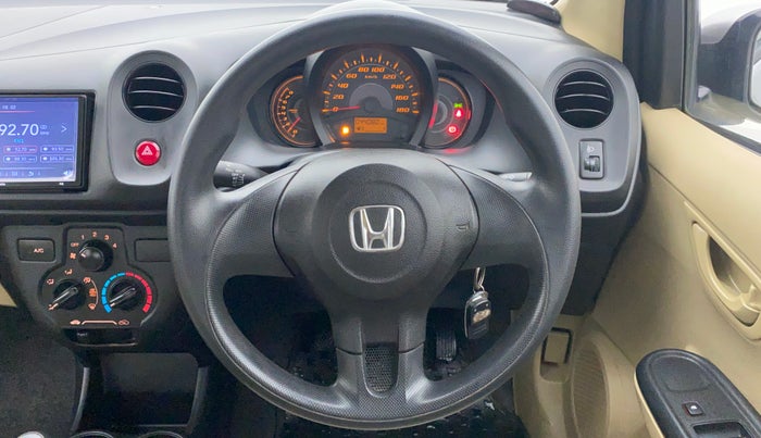 2014 Honda Amaze 1.2 EXMT I VTEC, Petrol, Manual, 44,544 km, Steering Wheel