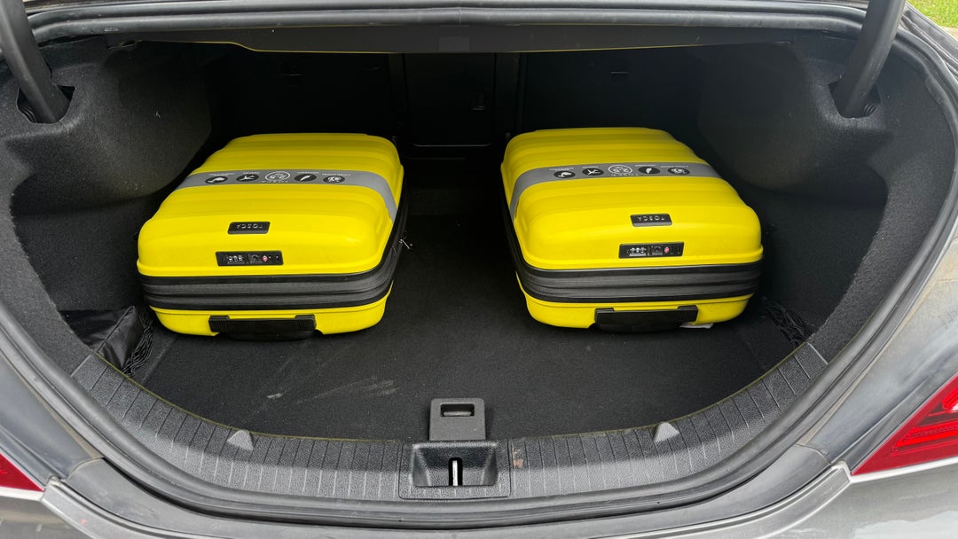 Boot Inside View with Luggage