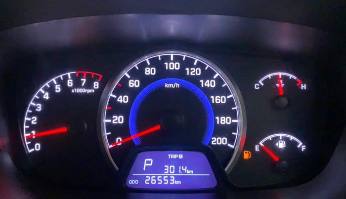 2017 Hyundai Grand i10 SPORTZ (O) AT 1.2 KAPPA VTVT, Petrol, Automatic, 26,553 km, Odometer Image
