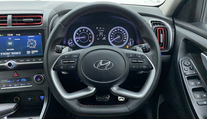 2021 Hyundai Creta SX 1.4 TURBO DCT, Petrol, Automatic, 5,577 km, Steering Wheel Close Up
