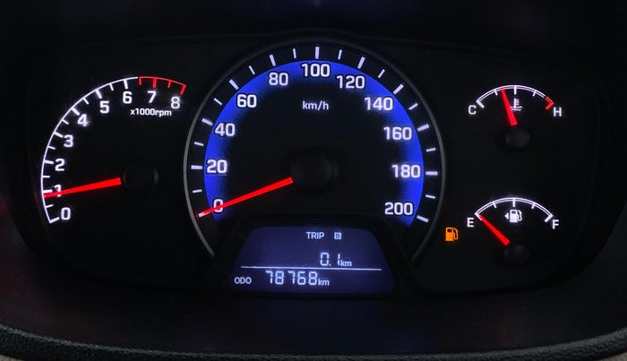 2016 Hyundai Xcent SX 1.2 OPT, Petrol, Manual, 78,806 km, Odometer Image