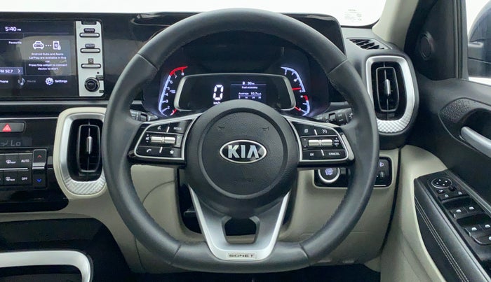 2021 KIA SONET HTX 1.0 IMT, Petrol, Manual, 11,865 km, Steering Wheel Close Up