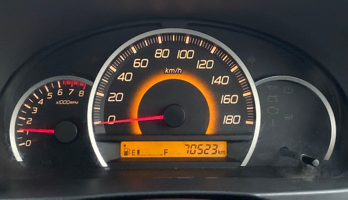 2012 Maruti Wagon R 1.0 VXI, CNG, Manual, 70,689 km, Odometer Image