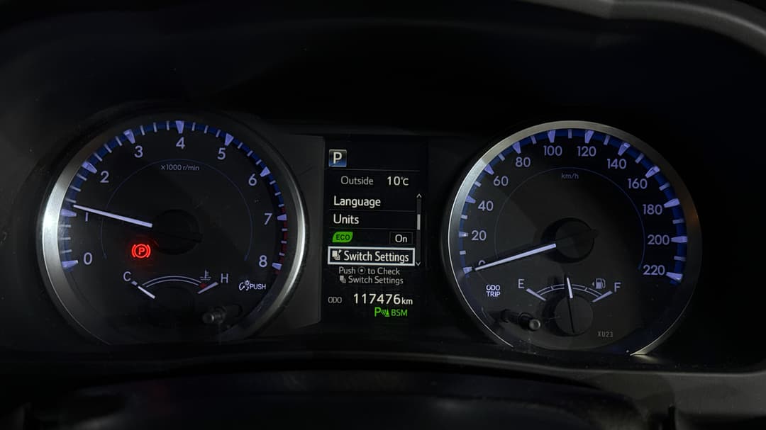 2018 Toyota Kluger Gxl (4x4), Automatic, 117476 km, Odometer View