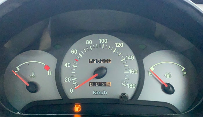 2009 Hyundai Santro Xing GLS, Petrol, Manual, 47,760 km, Odometer Image