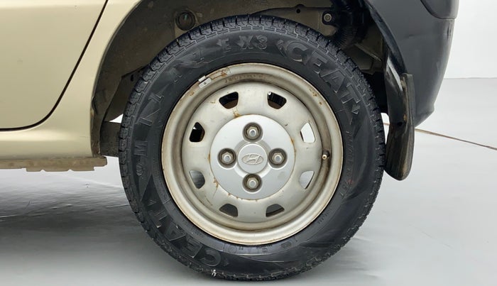 2010 Hyundai Santro Xing GL, Petrol, Manual, 13,198 km, Left Rear Wheel