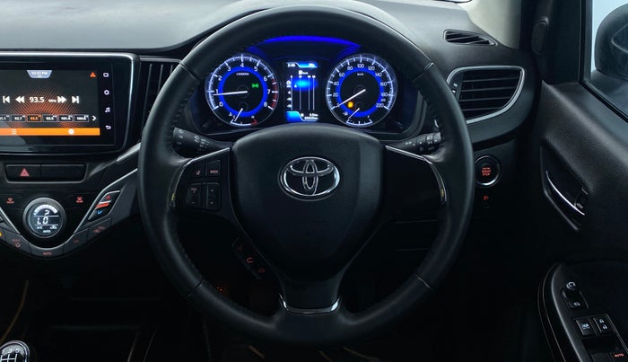2021 Toyota Glanza V MT PETROL, Petrol, Manual, 86,012 km, Steering Wheel Close Up