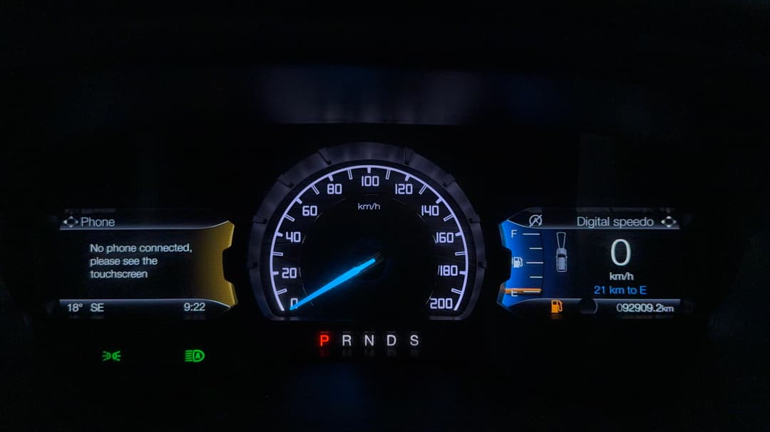 2021 Ford Everest Titanium (4WD), Automatic, 92909 km, Odometer View