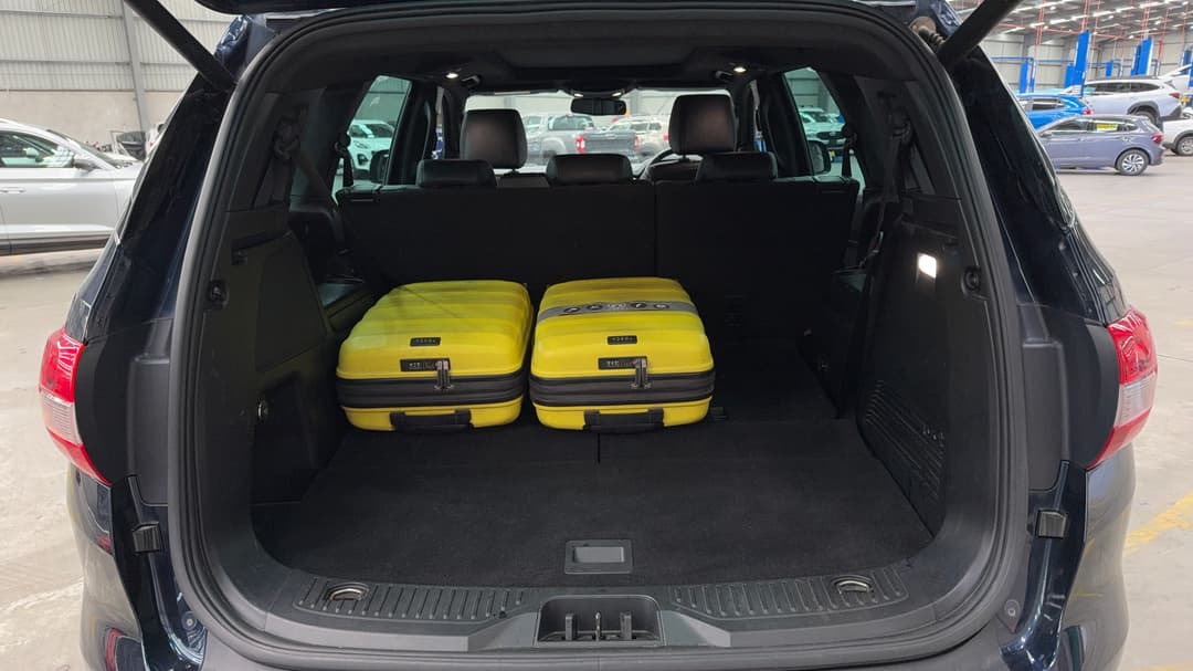 2021 Ford Everest Titanium (4WD), Automatic, 92909 km, Boot Inside View with Luggage