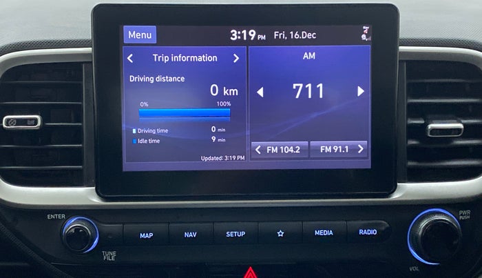 2020 Hyundai VENUE 1.0 TURBO GDI SX+ AT, CNG, Automatic, 65,424 km, Infotainment System