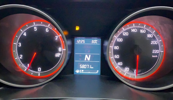 2018 Maruti Swift ZXI AMT, Petrol, Automatic, 58,119 km, Odometer Image