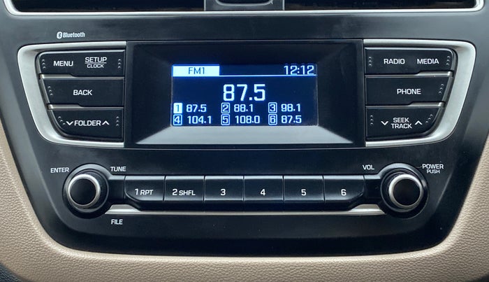 2018 Hyundai Elite i20 SPORTZ 1.2, Petrol, Manual, 37,634 km, Infotainment System