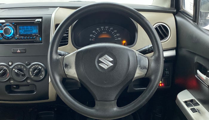 2014 Maruti Wagon R 1.0 LXI CNG, CNG, Manual, 77,880 km, Steering Wheel Close Up