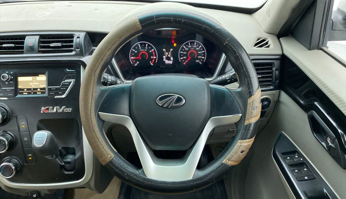2016 Mahindra Kuv100 K6 5 STR, Petrol, Manual, 99,386 km, Steering Wheel Close Up