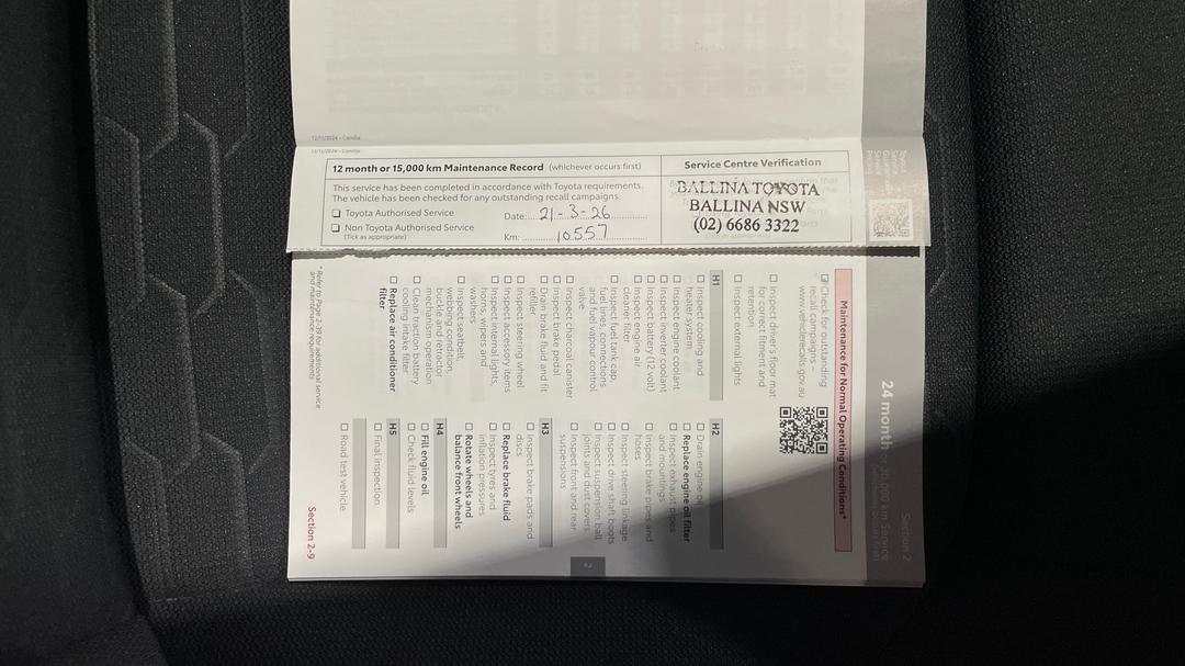 2025 Toyota Corolla Sx Hybrid, Automatic, 11254 km, Service History
