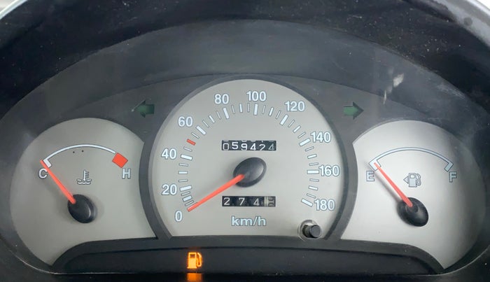 2011 Hyundai Santro Xing GL PLUS, Petrol, Manual, 59,423 km, Odometer Image