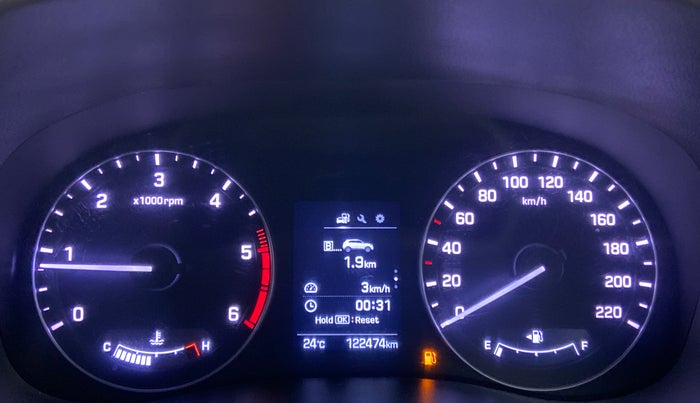 2017 Hyundai Creta SX (O) 1.6 DIESEL, Diesel, Manual, 1,22,535 km, Odometer Image
