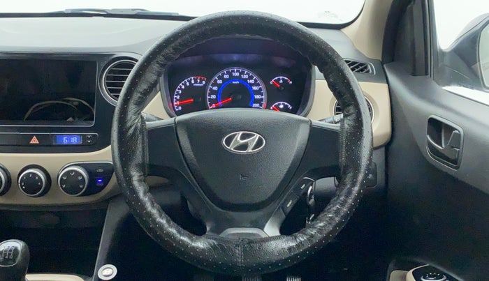 2015 Hyundai Grand i10 MAGNA 1.2 KAPPA VTVT, Petrol, Manual, 19,671 km, Steering Wheel Close Up