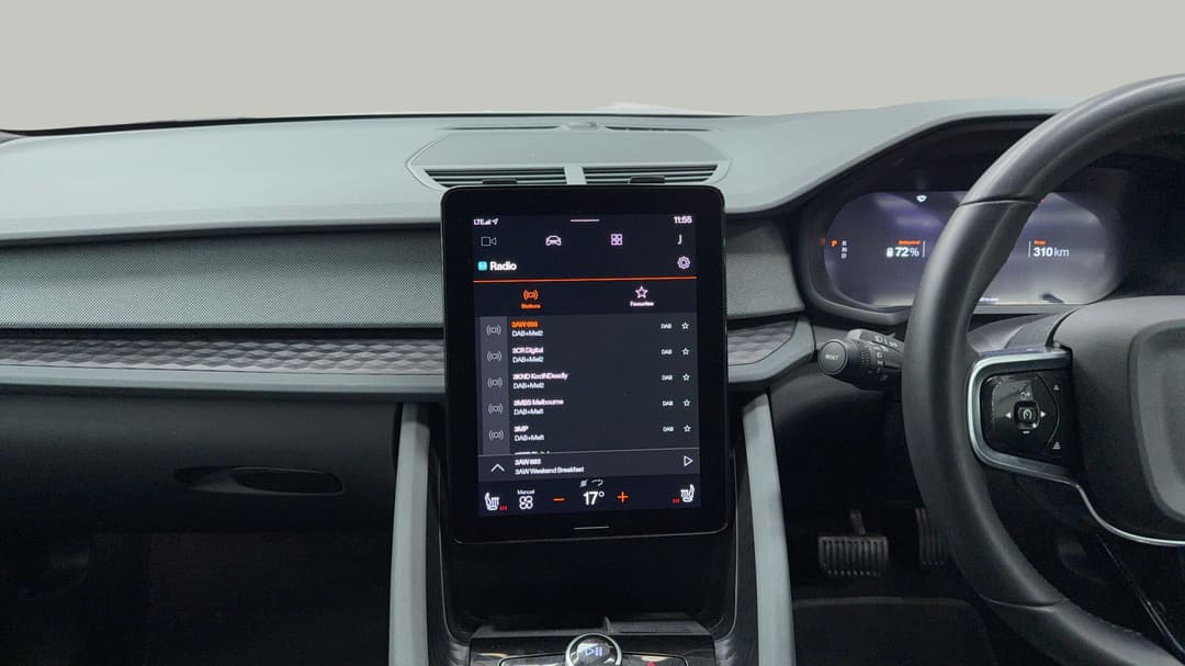 2022 Polestar 2 Std Range Single Motor 69kwh, Automatic, 36647 km, Center Console