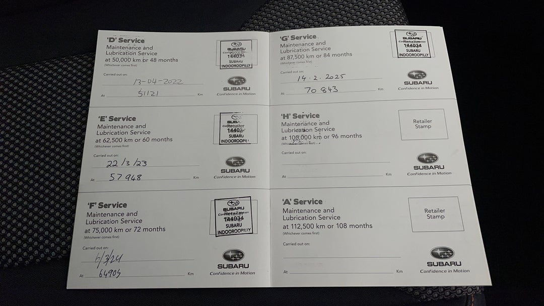 2018 Subaru XV 2.0i, Automatic, 71470 km, Service History