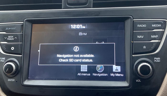 2019 Hyundai Elite i20 SPORTZ PLUS 1.2, Petrol, Manual, 26,880 km, Infotainment system - GPS Card not working/missing