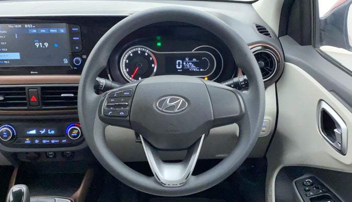2020 Hyundai AURA SX PLUS 1.2 AMT, Petrol, Automatic, 47,765 km, Steering Wheel Close Up