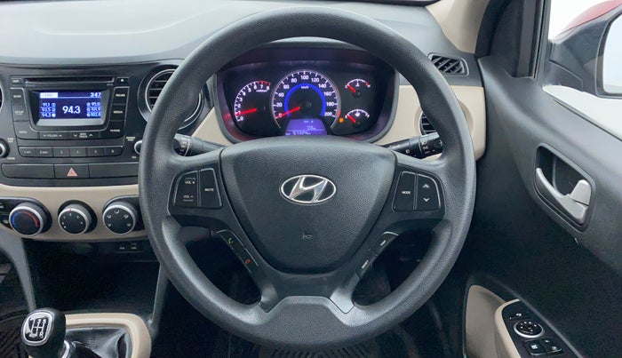 2015 Hyundai Grand i10 SPORTZ 1.2 KAPPA VTVT, Petrol, Manual, 57,448 km, Steering Wheel Close Up