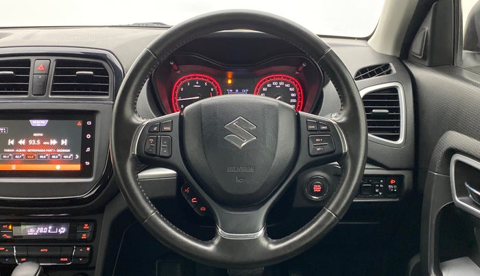 2020 Maruti Vitara Brezza ZXI+ AT SHVS DUAL TONE, Petrol, Automatic, 30,051 km, Steering Wheel Close Up