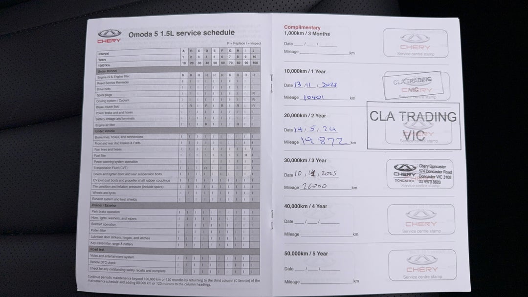 2023 Chery Omoda 5 Bx (basic Version), Automatic, 28527 km, Service History