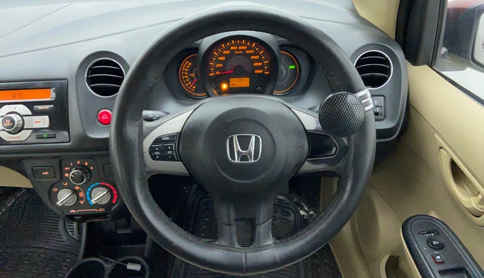 2014 Honda Amaze 1.2 SMT I VTEC, Petrol, Manual, 41,653 km, Steering Wheel Close Up
