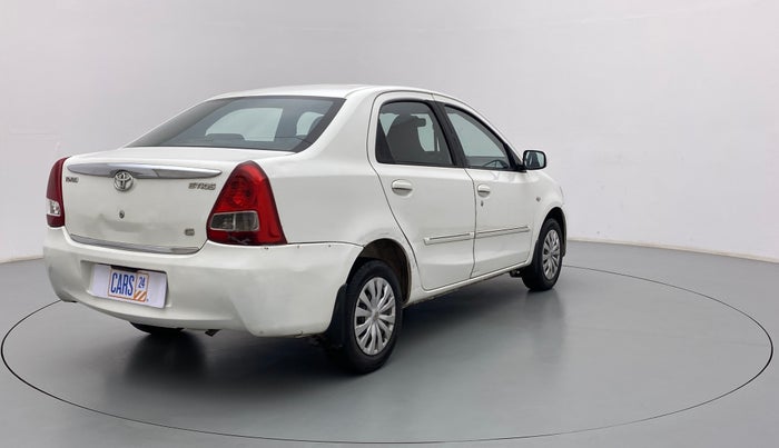 2011 Toyota Etios G, Petrol, Manual, 1,01,593 km, Right Back Diagonal